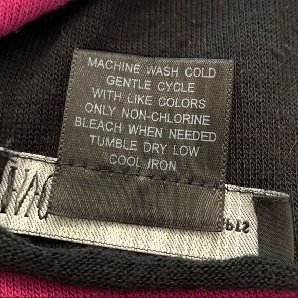 RUGBY Knit Scarf Black and Burgundy Striped Preppy Academia 80 x 14 inches - Picture 15 of 16